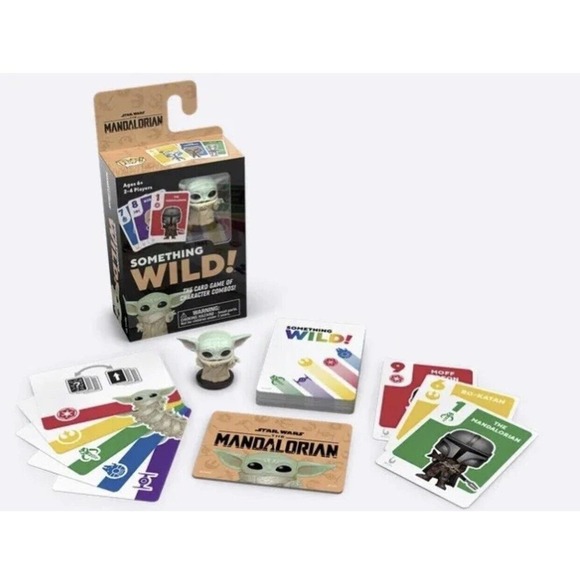 Star Wars The Mandalorian Something Wild! Card Game 53573 w Baby Yoda by FUNKO - Picture 1 of 5